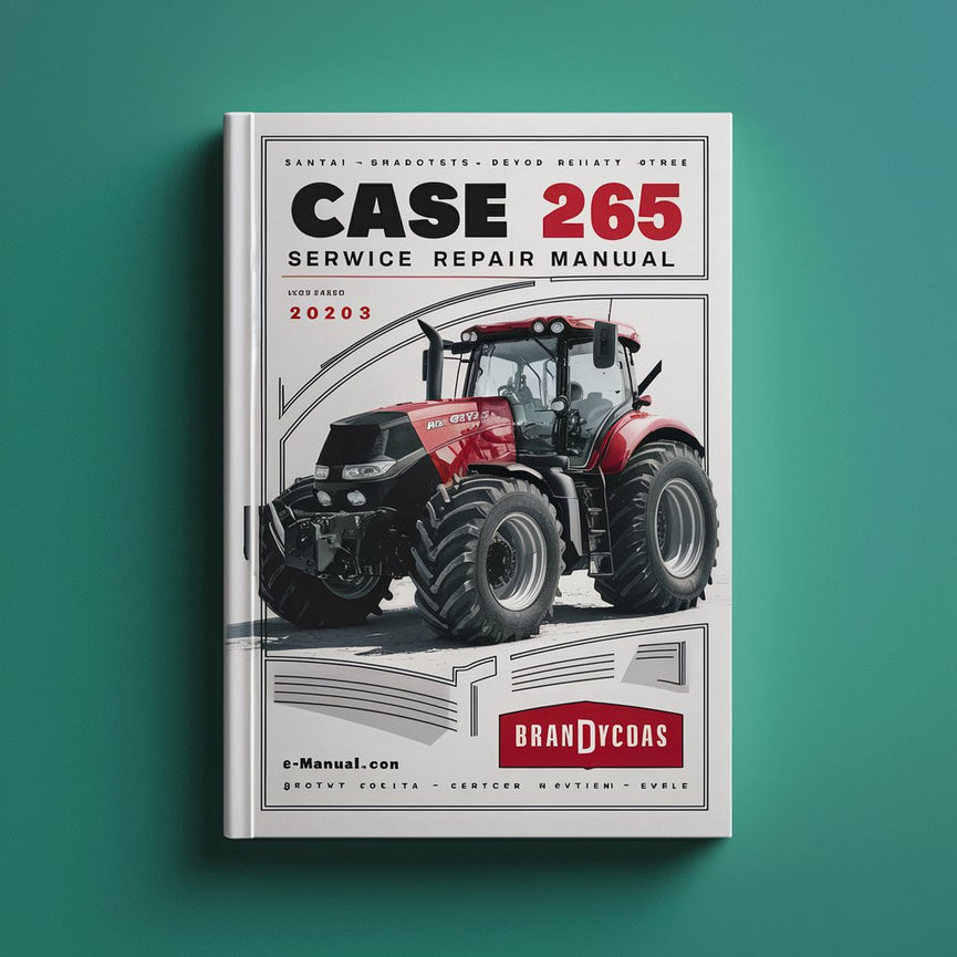 Manual de reparación del servicio del tractor Case IH 265 Descargar PDF