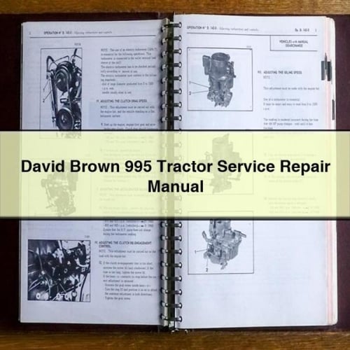 Manual de reparación del servicio del tractor David Brown 995 Descargar PDF