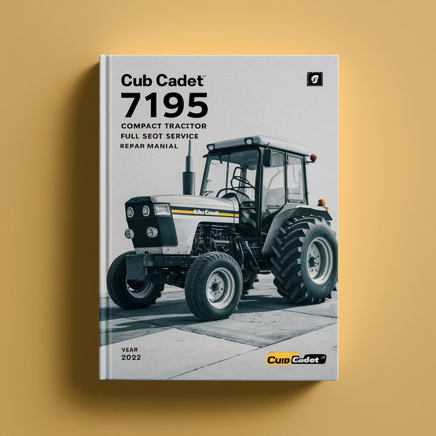 Manual de reparación de servicio completo del tractor compacto Cub Cadet 7195