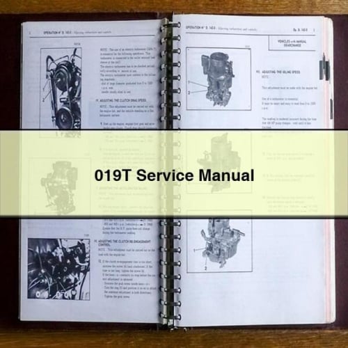 Manual de reparación de servicio 019T Descargar PDF