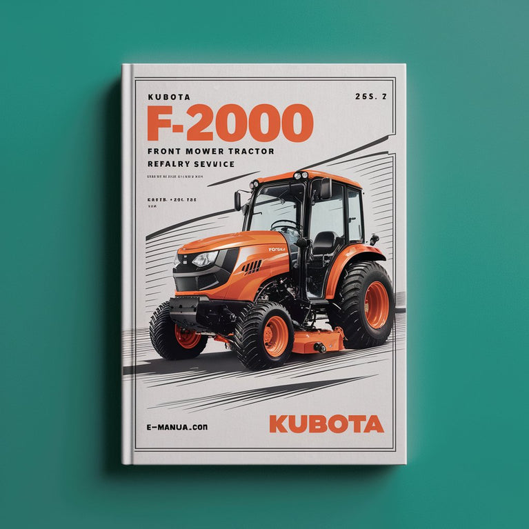 Kubota F2000 Front Mower Tractor Factory Service Manual PDF Download