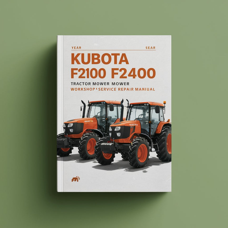 Manuel d'entretien de l'atelier de tondeuse à tracteur Kubota F2100 F2400 Télécharger le PDF