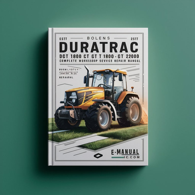 Bolens DuraTrac DGT 1800 GT 1800 GT 2000 Lawn Tractor Complete Workshop Service Repair Manual PDF Download