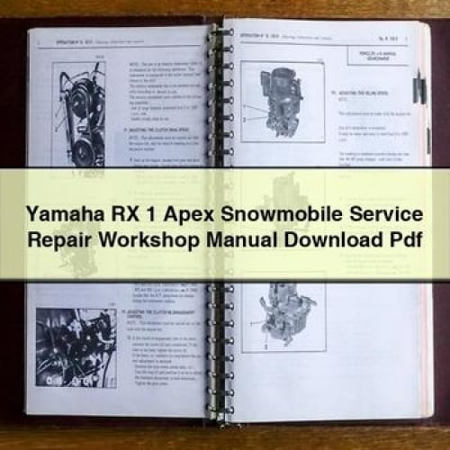 Yamaha RX 1 Apex Snowmobile Service Repair Workshop Manual Download Pdf