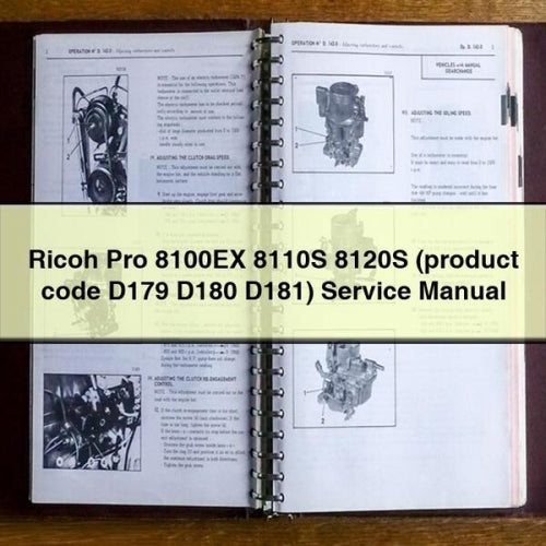 Ricoh Pro 8100EX 8110S 8120S (código de producto D179 D180 D181) Manual de reparación de servicio Descargar PDF