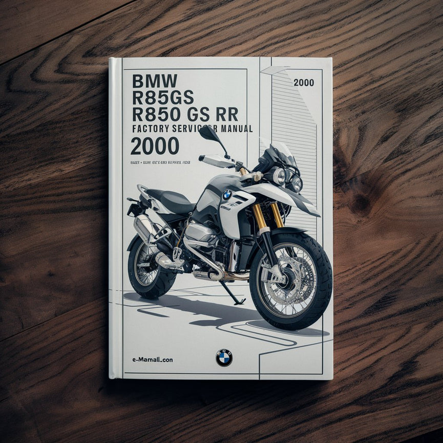 BMW R850GS R850R R 850 GS R 2000 Manual de Reparación Servicio de Fábrica Descargar PDF