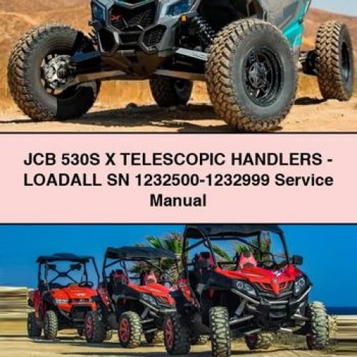 JCB 530S X TELESCOPIC Handlers-LOADALL SN 1232500-1232999 Service Repair Manual