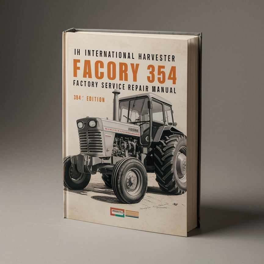 Manual de reparación del servicio de fábrica de IH International Harvester 354