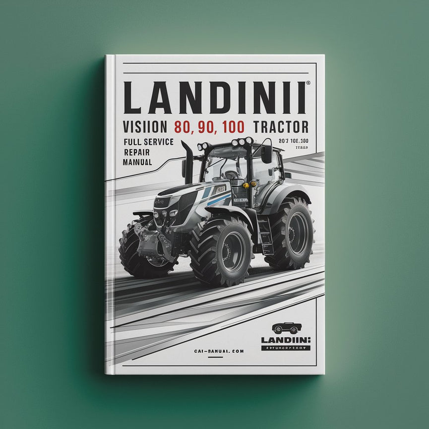 Manual completo de servicio y reparación del tractor Landini Vision 80 90 100 Descargar PDF