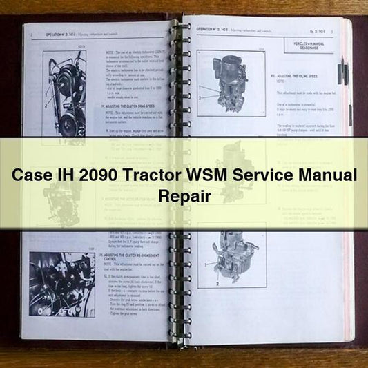 Case IH 2090 Tractor WSM Service Repair Workshop Manual