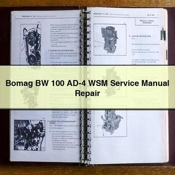 Bomag BW 100 AD-4 WSM Service Manual Repair PDF Download