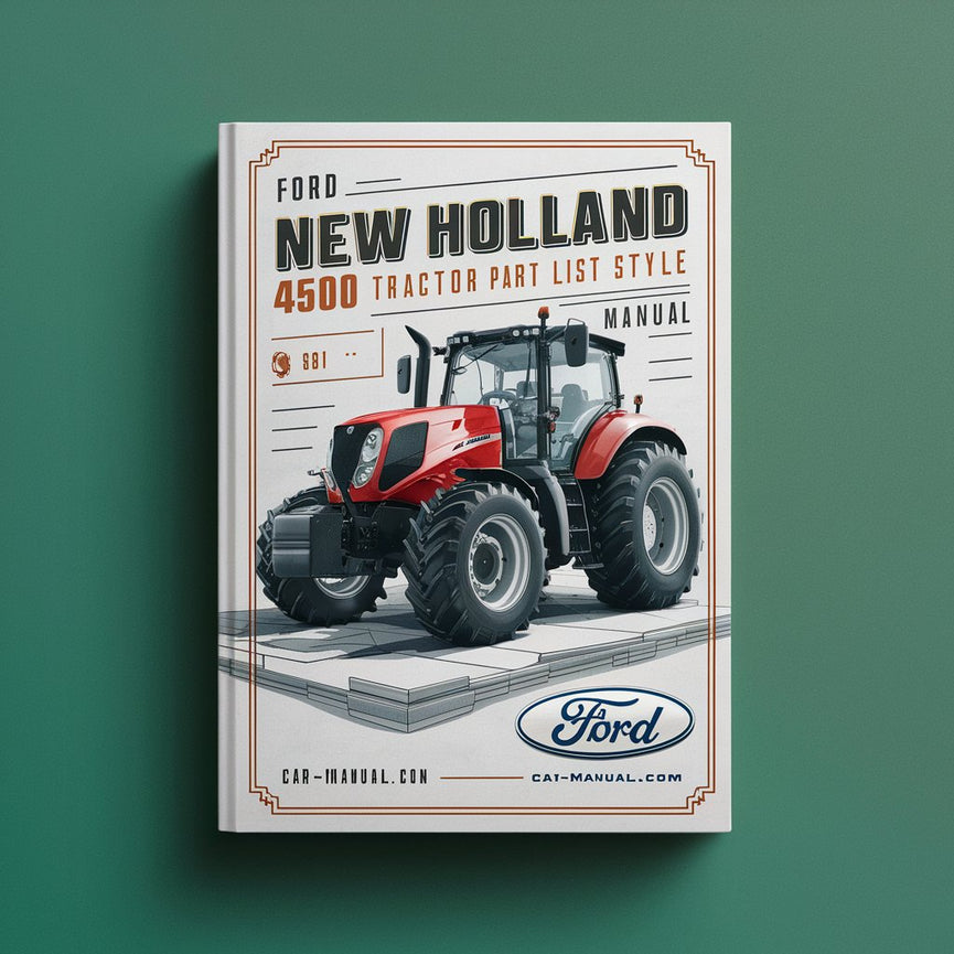 Manuel de liste des pièces du tracteur Ford New Holland 4500