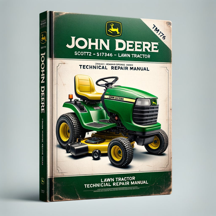 John Deere Scotts S1642 S1742 S2046 S2546 Gräsklippare Teknisk Reparationshandbok TM1776-PDF