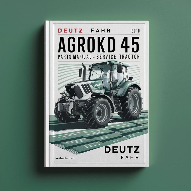 Deutz Fahr Agrokid 45 Parts Manual and Service Tractor PDF Download