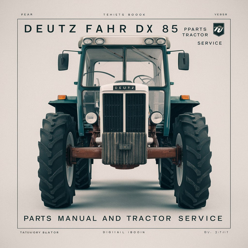 Deutz Fahr DX 85 Parts Manual and Tractor Service PDF Download