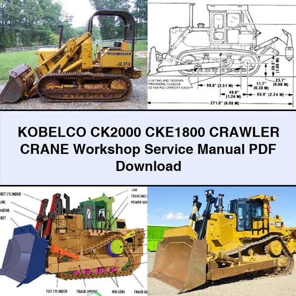 KOBELCO CK2000 CKE1800 Crawler CRANE Workshop Service Manual PDF Download