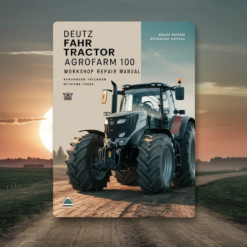 Manual de reparación de taller del tractor Deutz Fahr Agrofarm 100