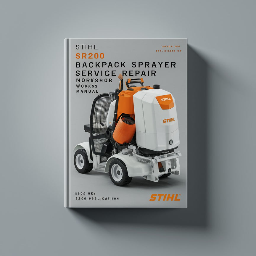 Manual de taller de reparación de servicio del pulverizador de mochila Stihl SR200 Descargar Pdf