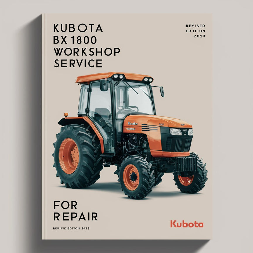 Manual de servicio de taller Kubota BX 1800 para reparación