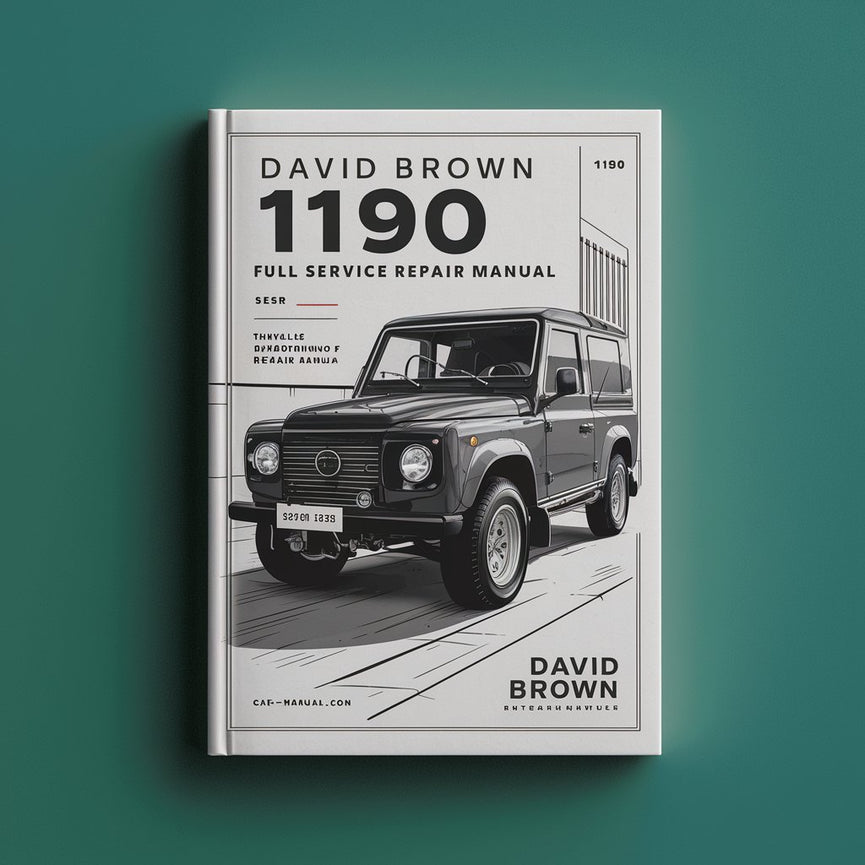 David Brown 1190 Full Service Repair Manual