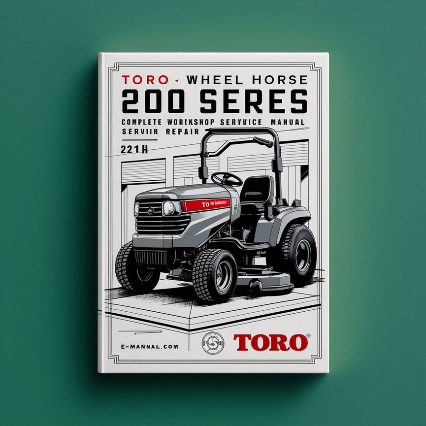 Manuel de réparation du service d'atelier complet de la tondeuse autoportée Toro Wheel Horse 200 Series 212H PDF Télécharger