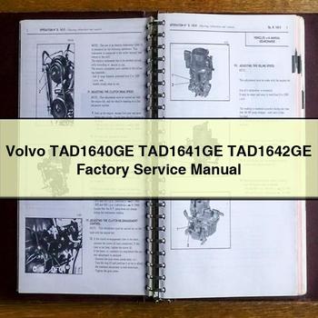 Volvo TAD1640GE TAD1641GE TAD1642GE Manuel d'entretien d'usine PDF Télécharger