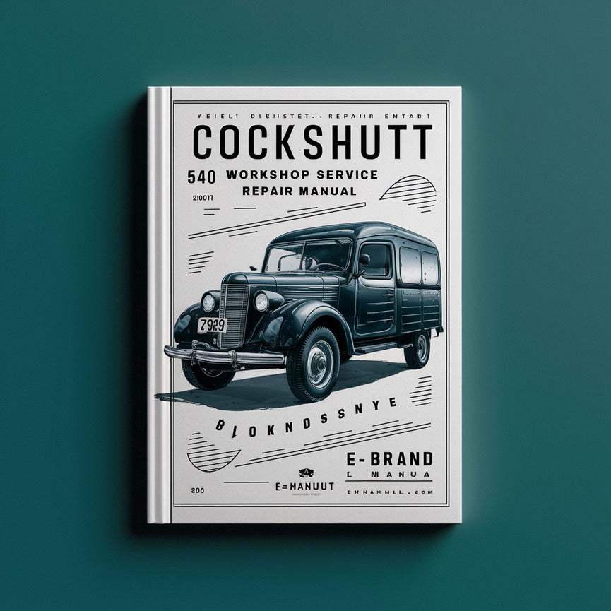 Cockshutt 540 Workshop Service Repair Manual