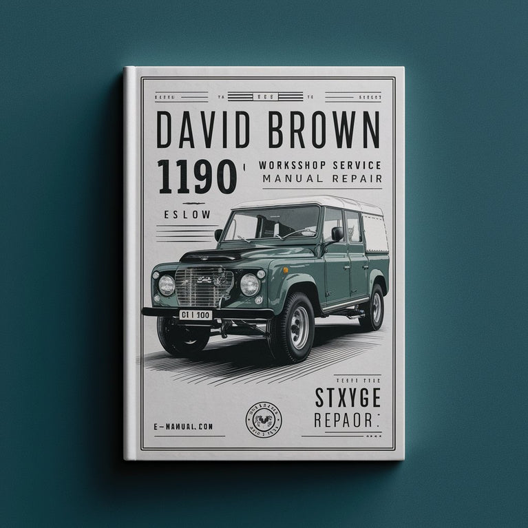 David Brown 1190 Workshop Service Manual Repair