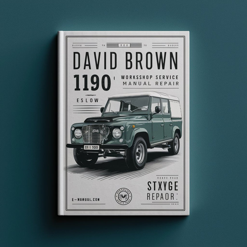 David Brown 1190 Workshop Service Manual Repair