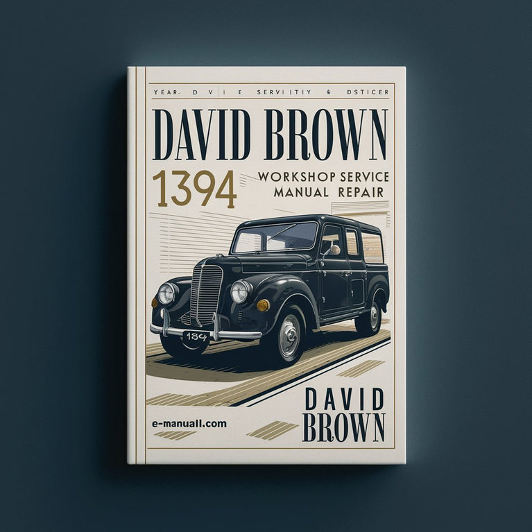 David Brown 1394 Workshop Service Manual Repair