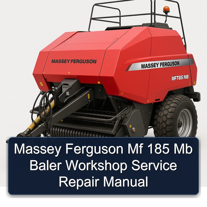 Massey Ferguson Mf 185 Mb Baler Service Repair Workshop Manual