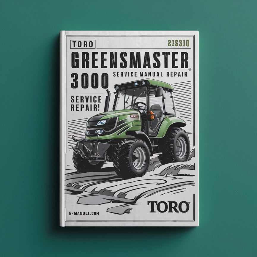 Toro Greensmaster 3000 WSM Service Manual Réparation PDF Télécharger