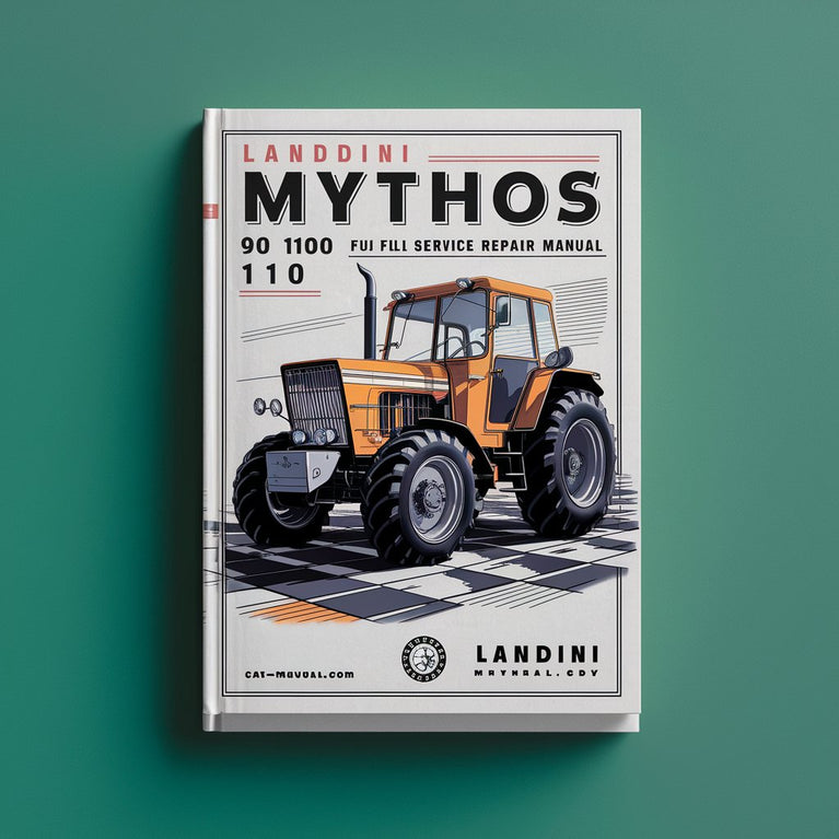 Landini Mythos 90 100 110 Tractor Shop Manual de reparación de servicio completo