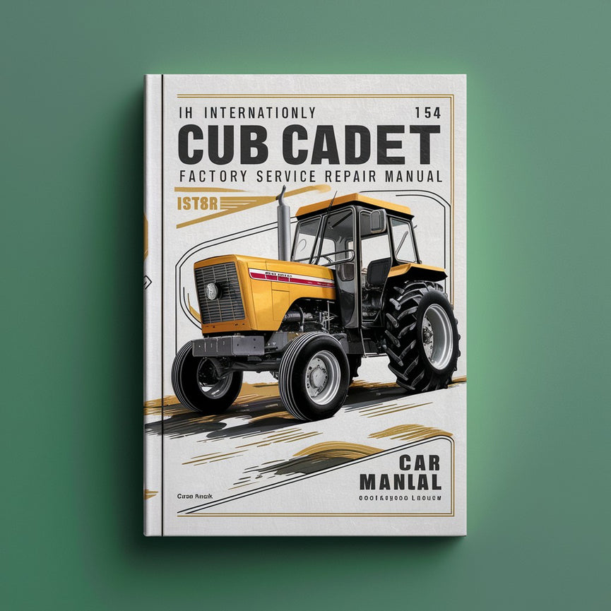 Manual de reparación del servicio de fábrica de tractores IH International Cub Cadet 154