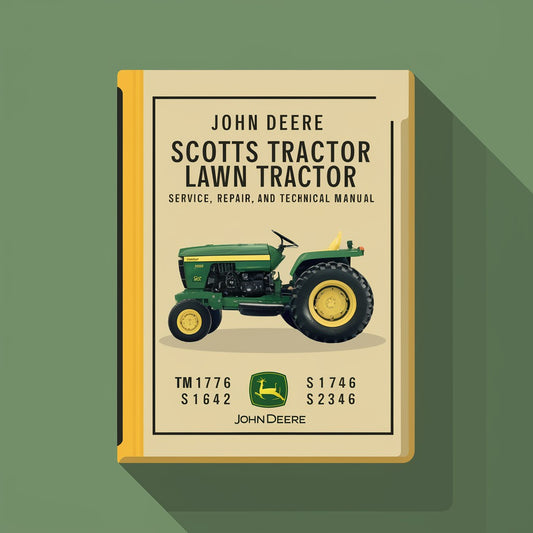 Best JOHN DEERE-TM1776 S1642 S1742 S2046 and S2546-SCOTTS LAWN Tractors Service/Repair/Technical Manual
