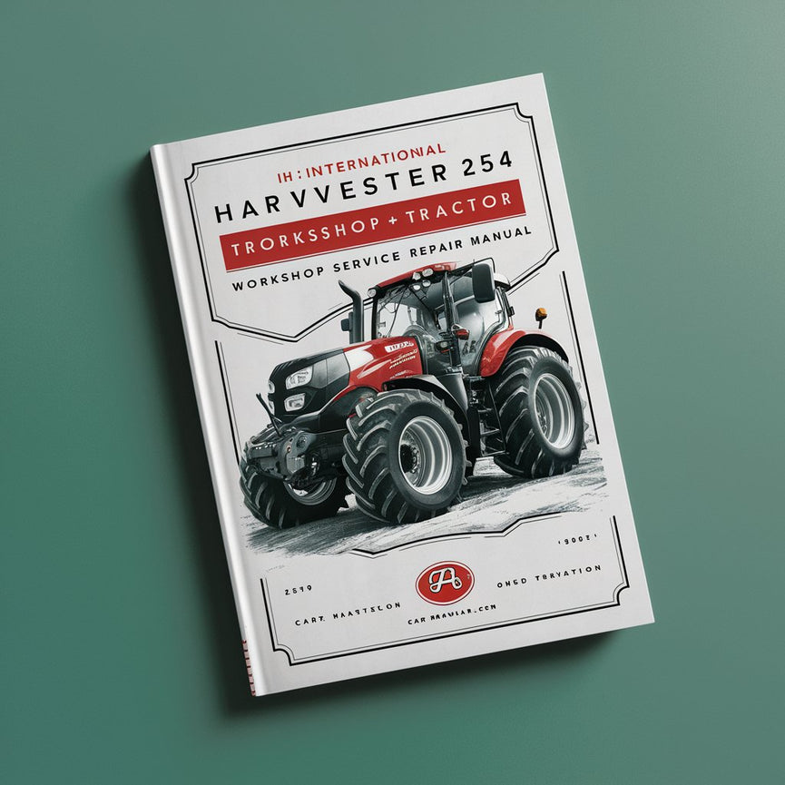 Manual de reparación de servicio de taller de tractor Ih International Harvester 254