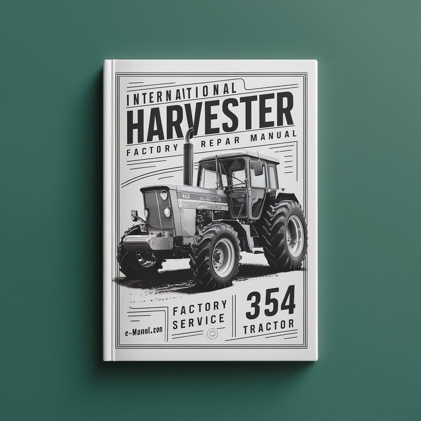 Manual de reparación del servicio de fábrica de tractores International Harvester 354