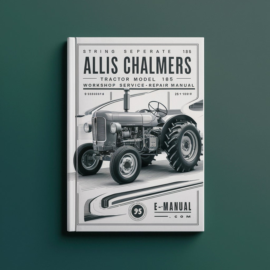 Allis Chalmers Tractor Model 185 Workshop Service Repair Manual Télécharger le PDF