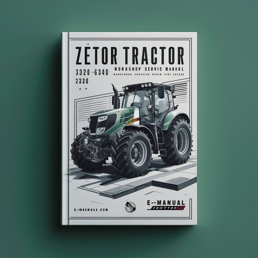 Zetor Tractor 3320-6340 Manual de reparación de servicio de taller Descargar PDF