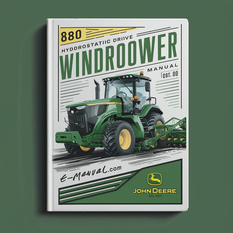 John Deere 880 Hydrostatic Drive Windrower Technical Manual