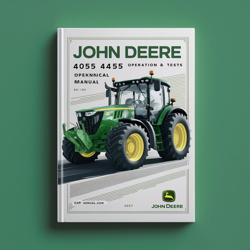 Manual técnico de pruebas y operación de tractores John Deere 4055 4255 4455