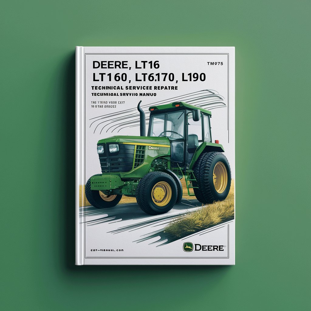 Deere LT150 LT160 LT170 LT180 LT190 Lawn Tractors Technical Service Repair Manual (tm1975)