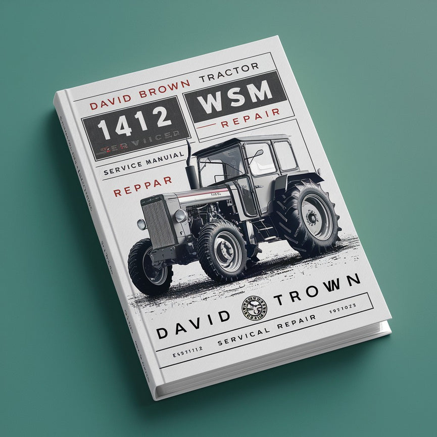 David Brown Tractor 1412 WSM Service Manual Repair