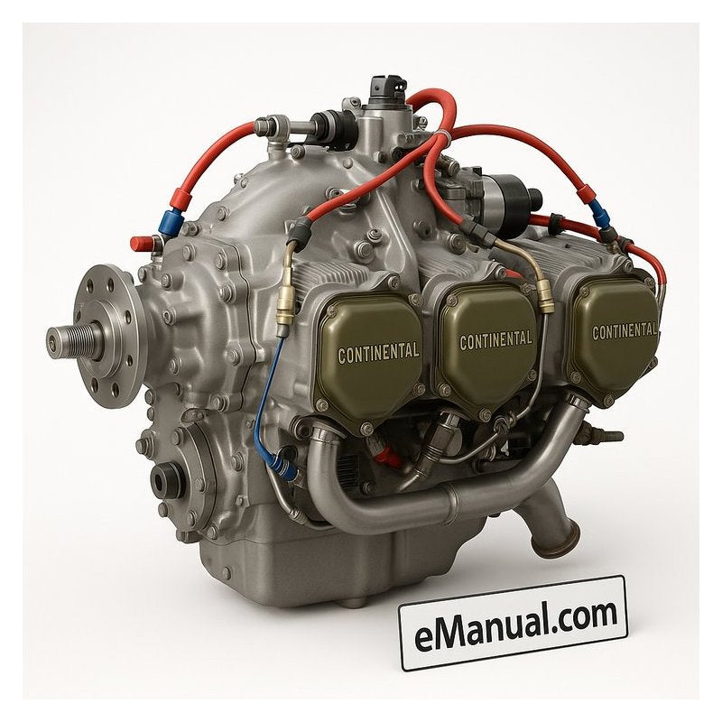 Continental IO 360 Series IO-360 TSIO-360 Aircraft Engine Parts Service Repair Workshop Manual PDF