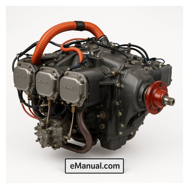 Continental IO 550 Series IO-550 Aircraft Engine Service Repair Workshop Manual PDF