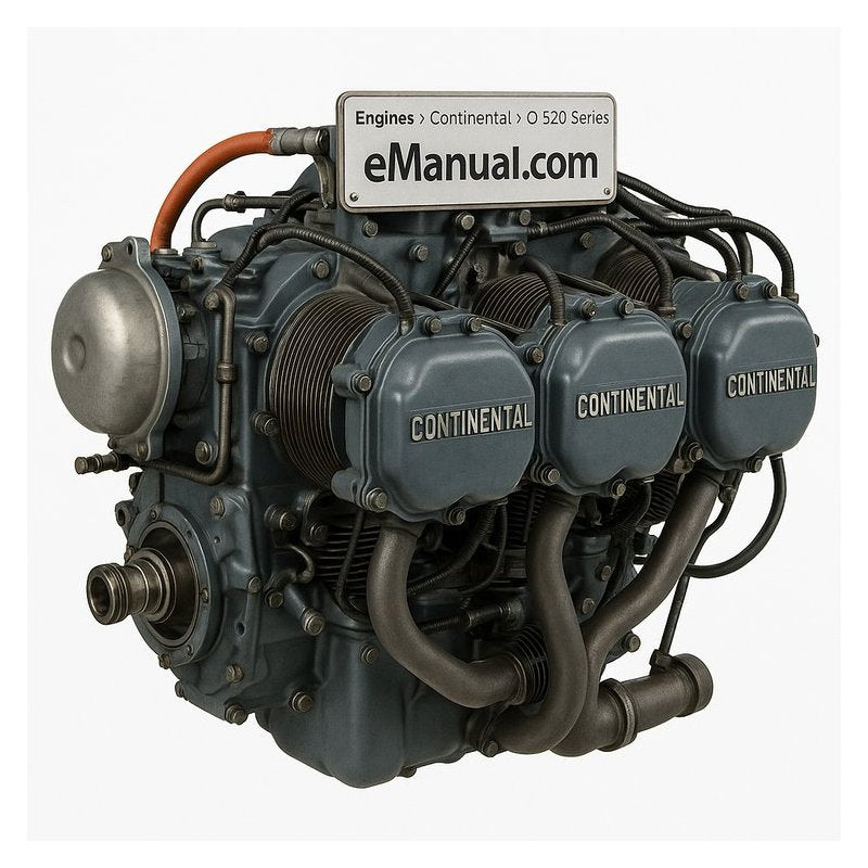 Continental O 520 Series X30579A TSIO-520 Sandcast Parts Catalog PDF