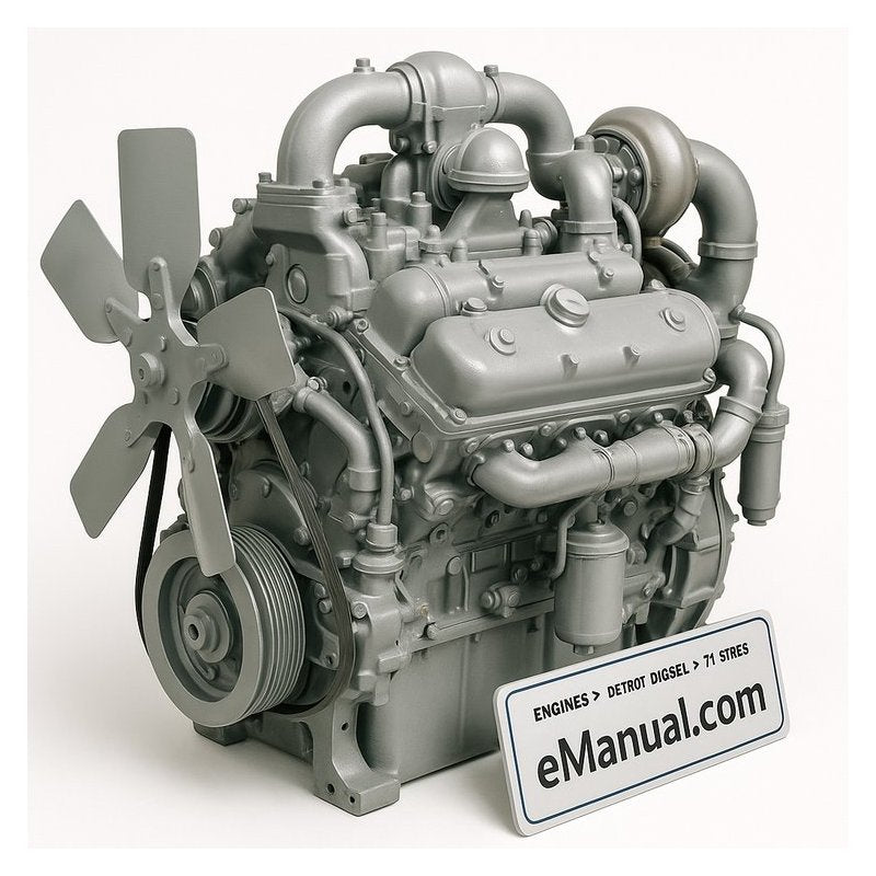 Detroit Diesel 71 Series V-71 Engines V6 V8 V12 V16 Cylinders Service Repair Workshop Manual PDF