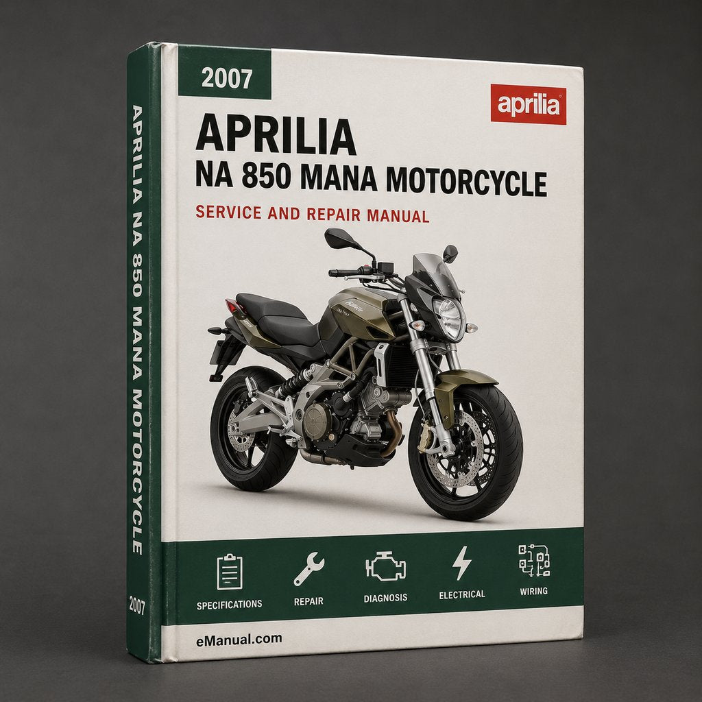 2007 Aprilia NA 850 Mana Motorcycle Repair Manual