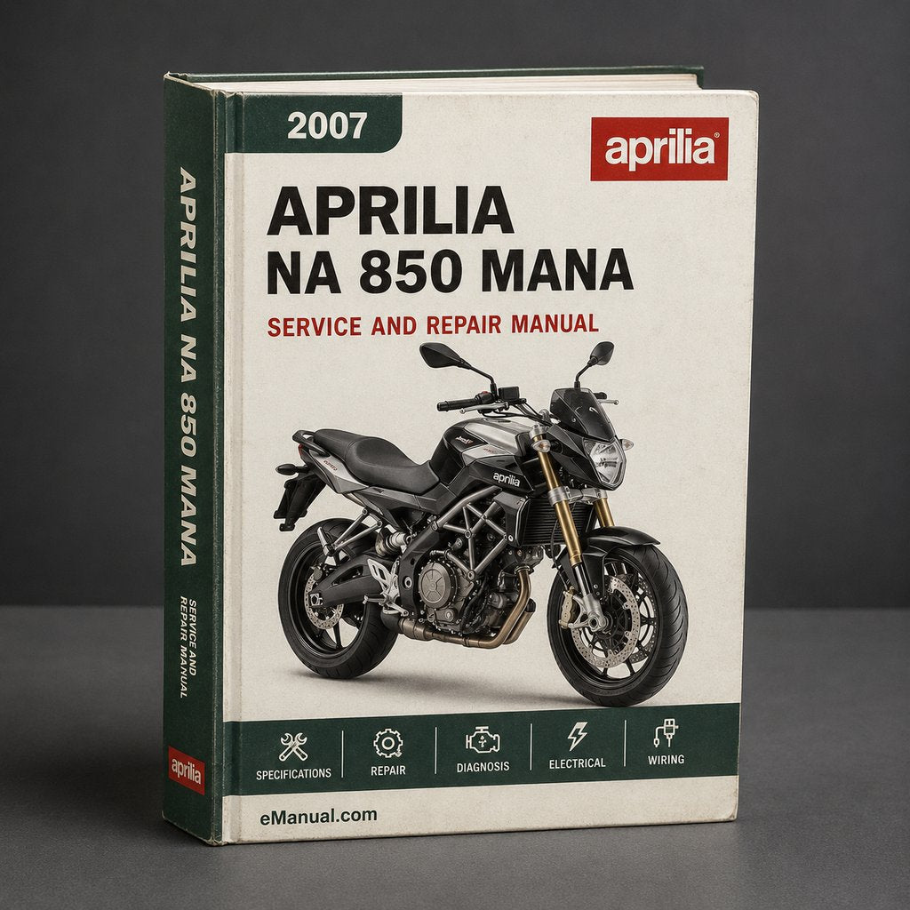 Aprilia NA 850 Mana Complete Workshop Service Repair Manual 2007 2008 2009 2010 2011 2012