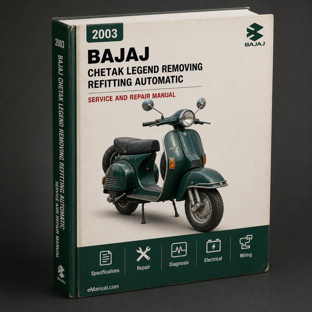 BAJAJ CHETAK & LEGEND 2003 REMOVING & REFITTING Automatic CH